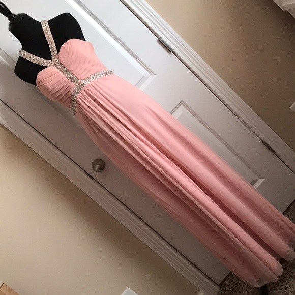 Blush colored prom/formal dress - Picture 1 of 3